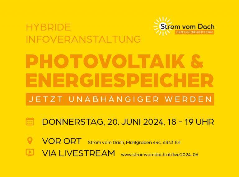 Photovoltaik und Speicher - Infos in Erl, Kufstein, Tirol